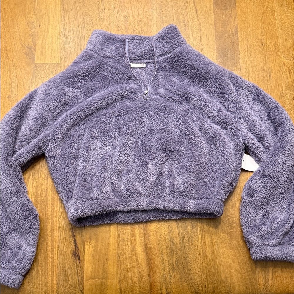 Kohl's Purple Fuzzy Jacket